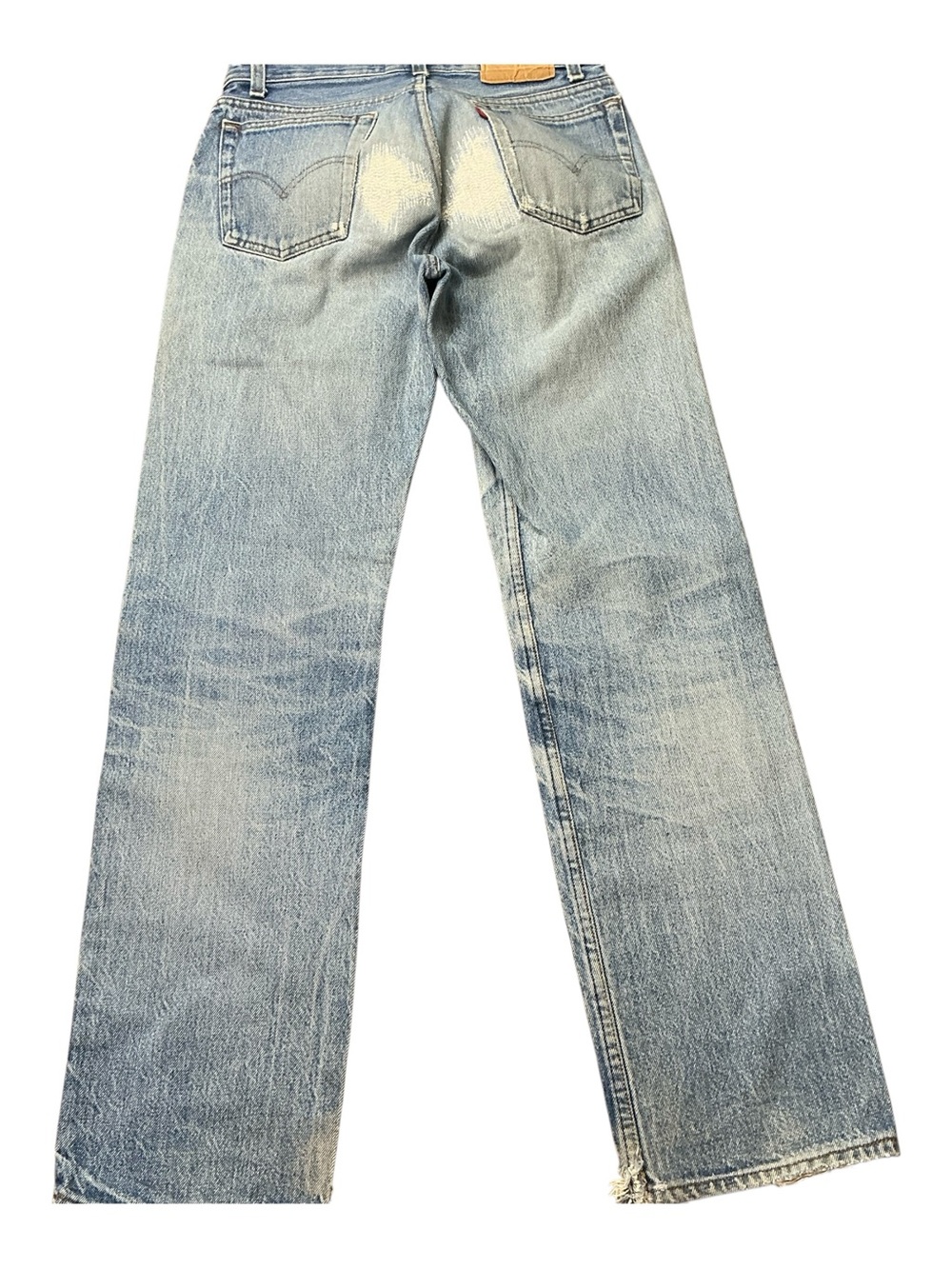 Vintage Levi’s 501 button fly medium/light wash straight leg jeans 27 x 30 USA - Picture 10 of 10
